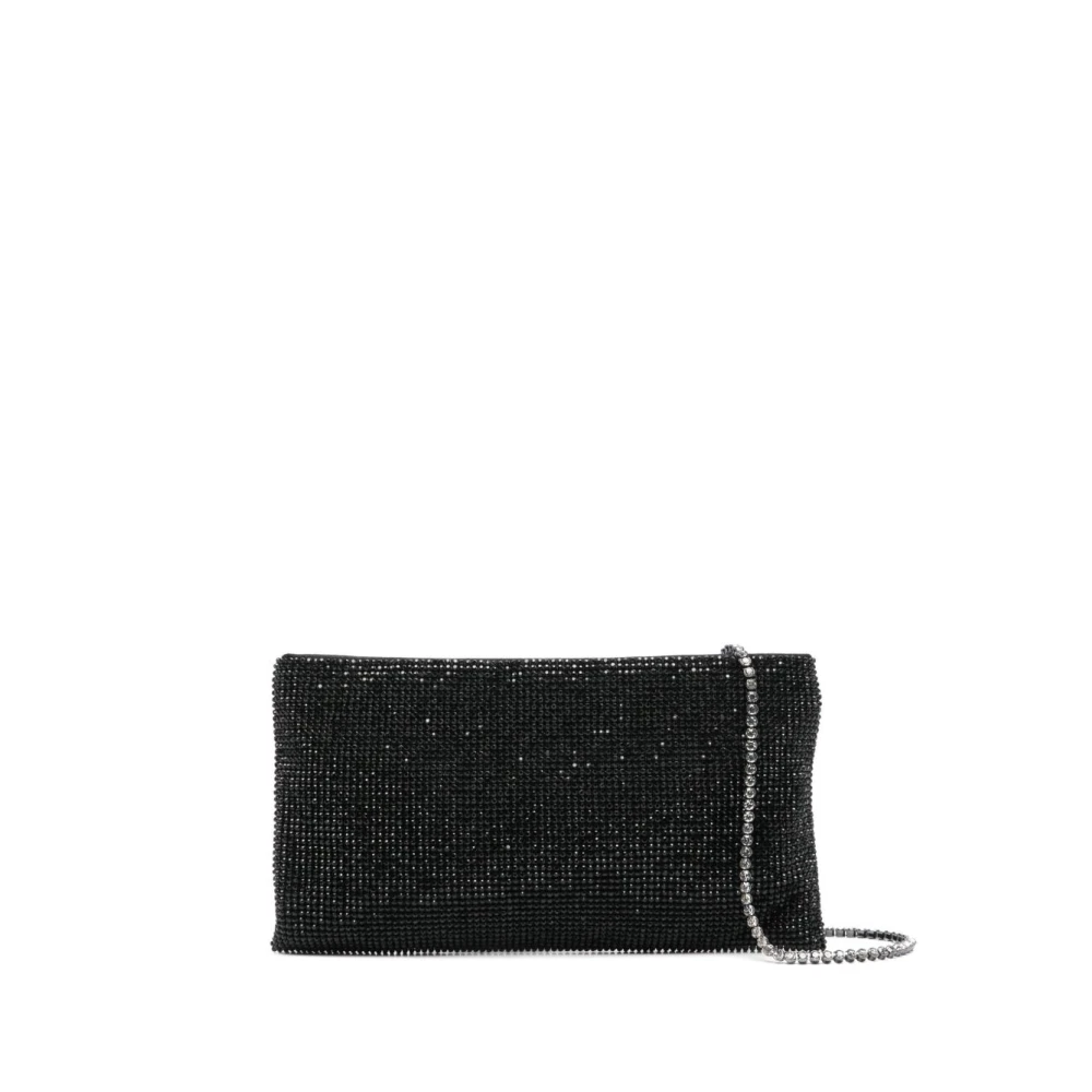Benedetta Bruzziches Women's Black Crystal Studded Shoulder Bag - Cross Body Bags - One Size - Bags