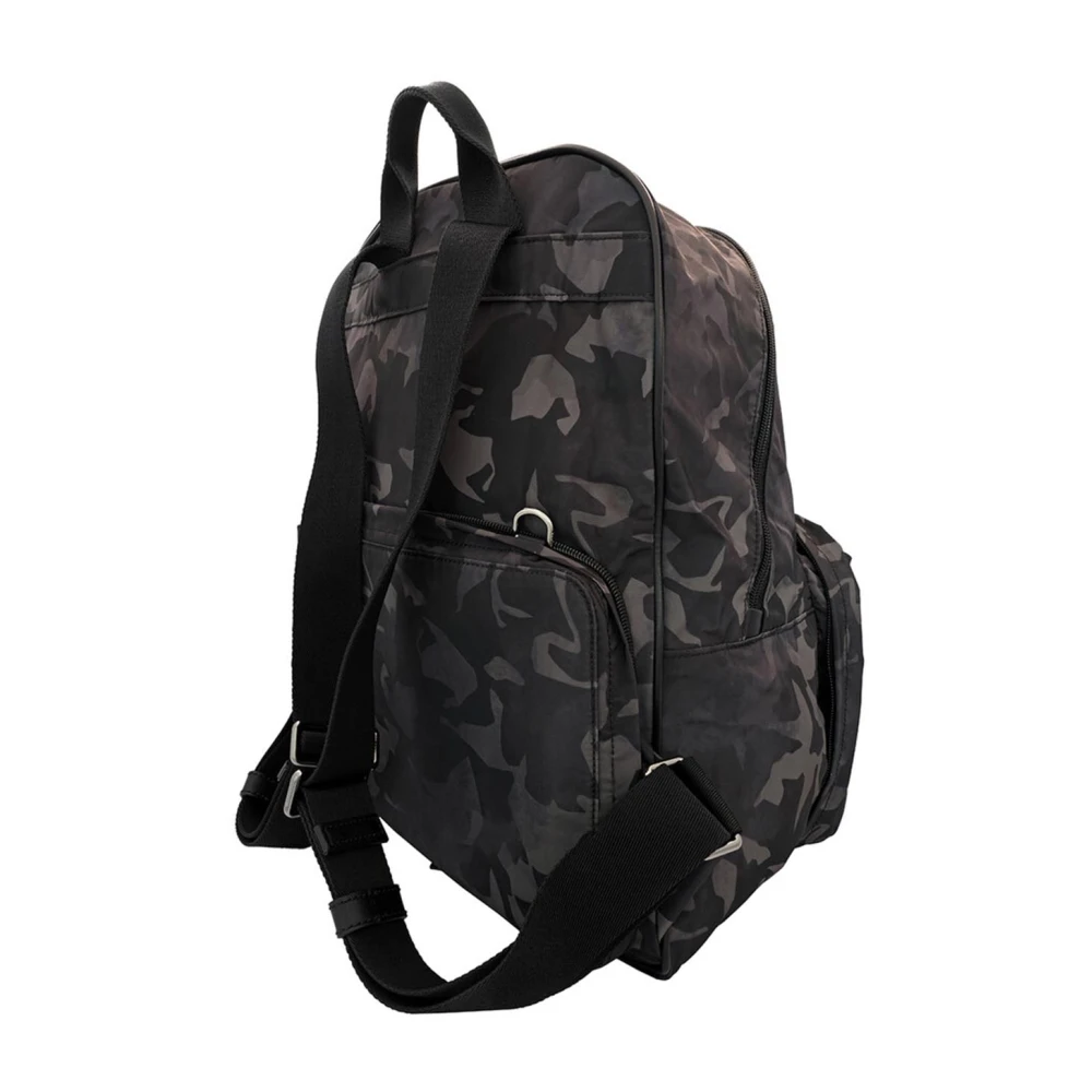Bally Logo Nylon Rugzak Black Heren