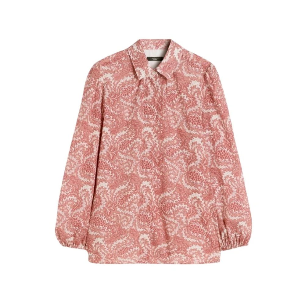 Weekend Max Mara Vrouw Multicolor Overhemden Dames, Veelkleurig, M, Katoen, Pure Cotton Voile Shirt
