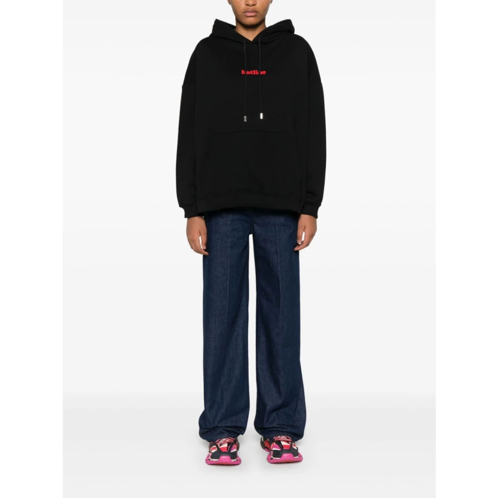 Gcds Zwarte Sweater Collectie Black Heren