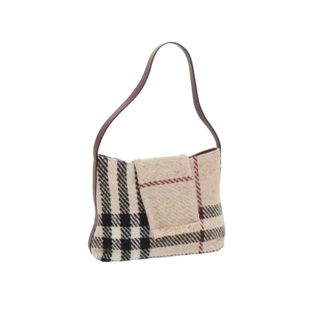 Burberry Vintage Pre-owned Wool shoulder-bags Multicolor Dames