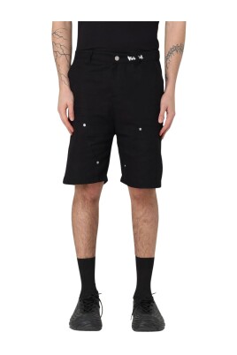black-cargo-shorts