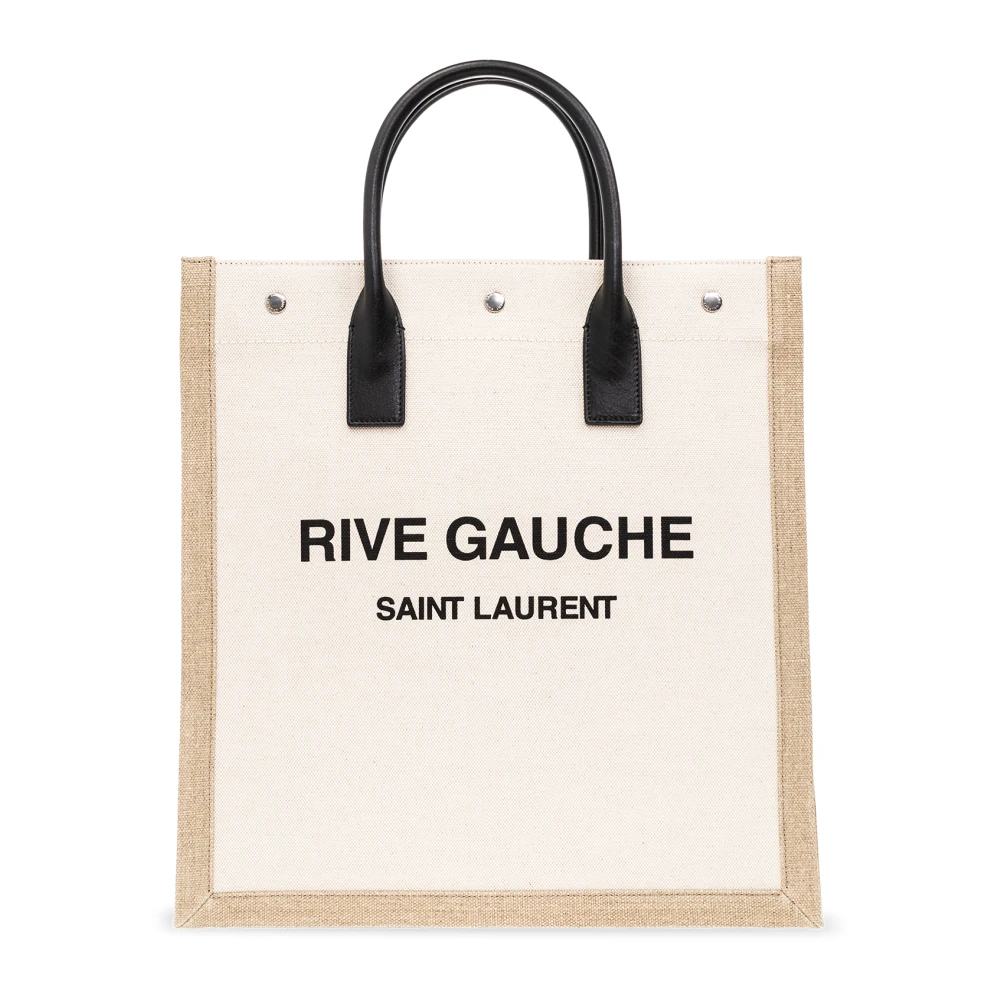 Saint Laurent Rive Gauche North/South Shopper Bag Beige, Herr