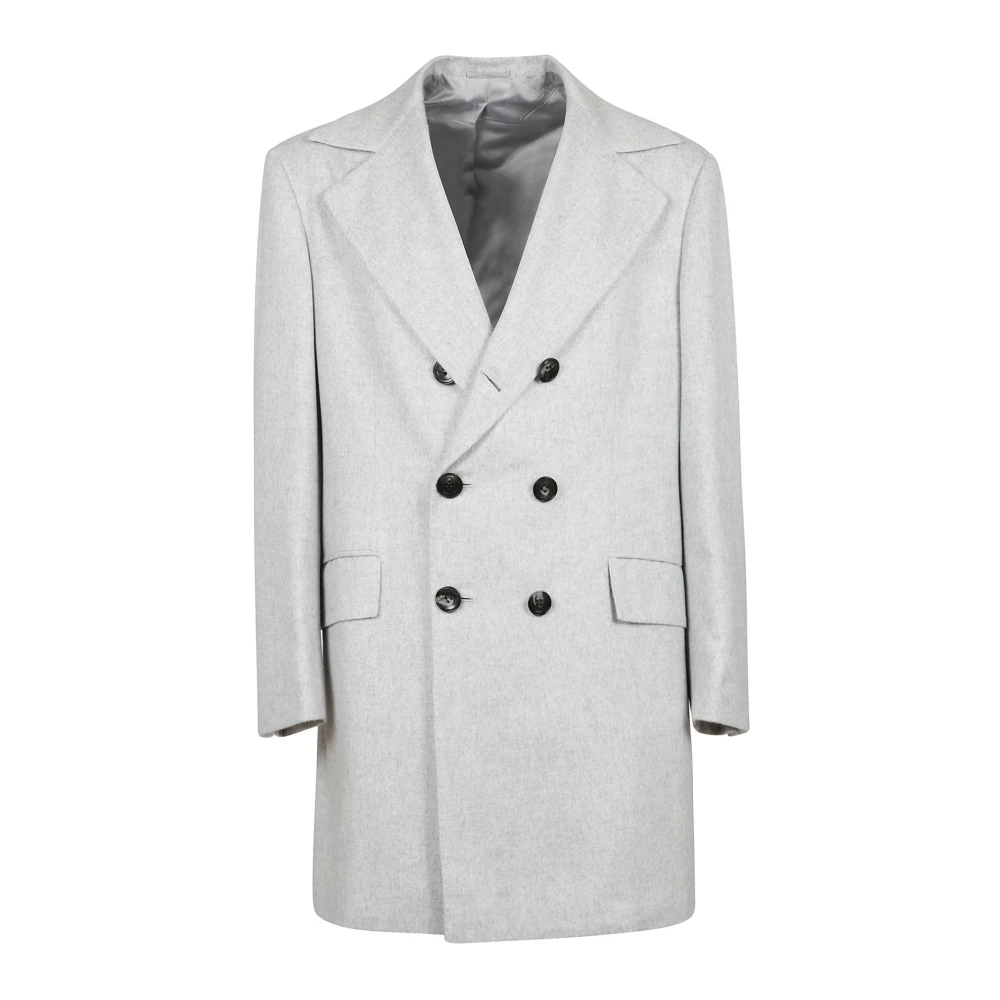 Kiton Outdoorjas voor mannen Gray Heren