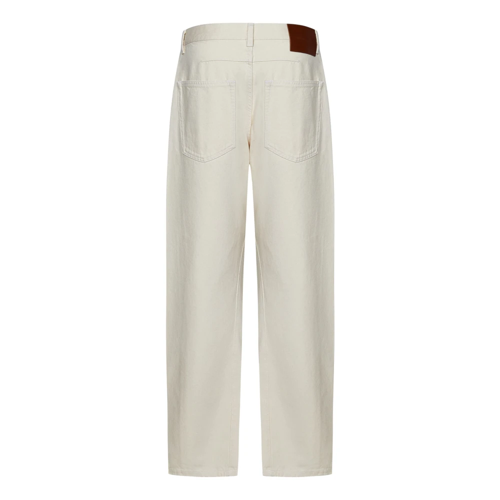 Victoria Beckham Relaxed-fit Lage Taille Witte Jeans White Dames