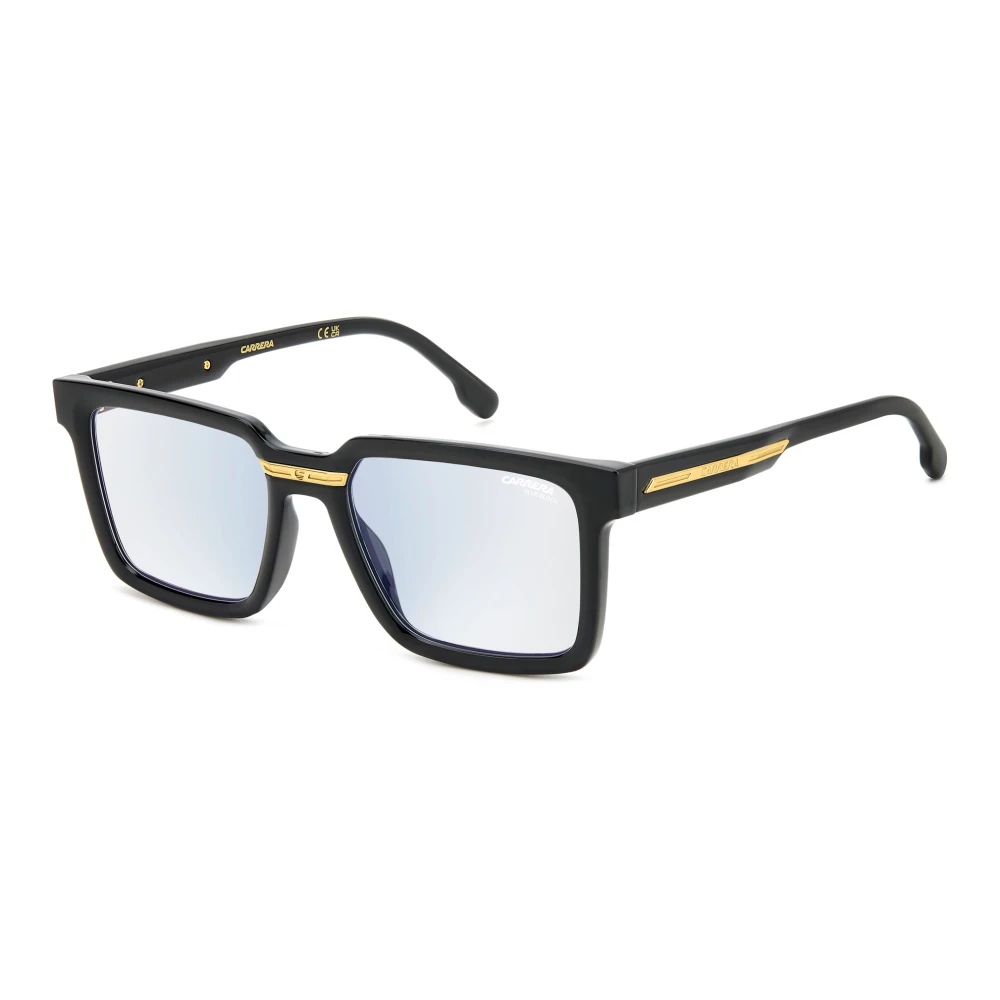 Carrera Unisex Black Glasses, 54 Mm, Gold Eyewear Frames Victory