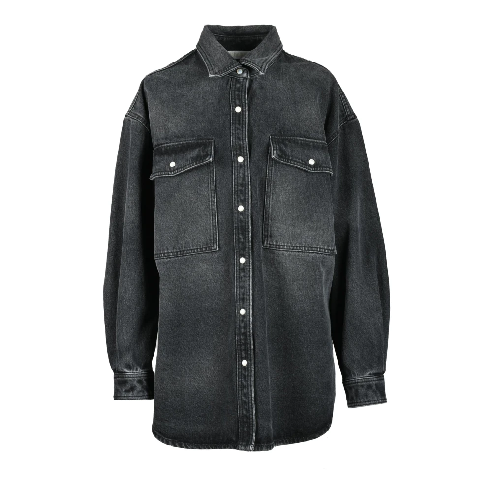 Palm Angels Katoenen Overhemd Black Dames