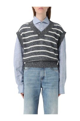 gilet-sans-manches-a-rayures-a-paillettes-bleu