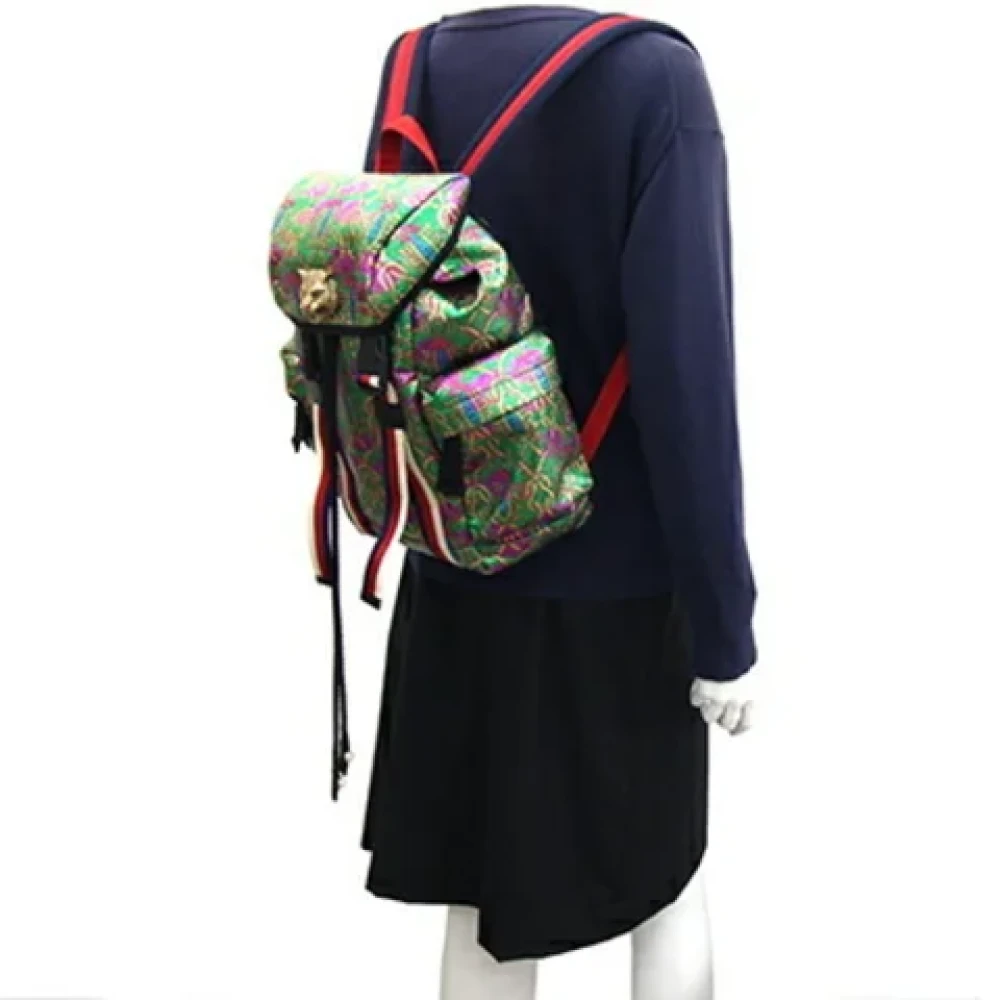 Gucci Vintage Pre-owned Canvas gucci-bags Green Dames