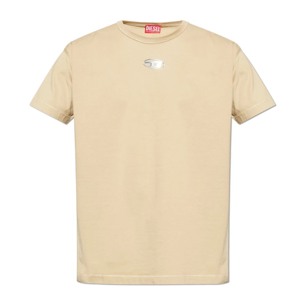 Diesel Men's Beige T-Shirts, Xl, T-Shirt T-Norm-Iod