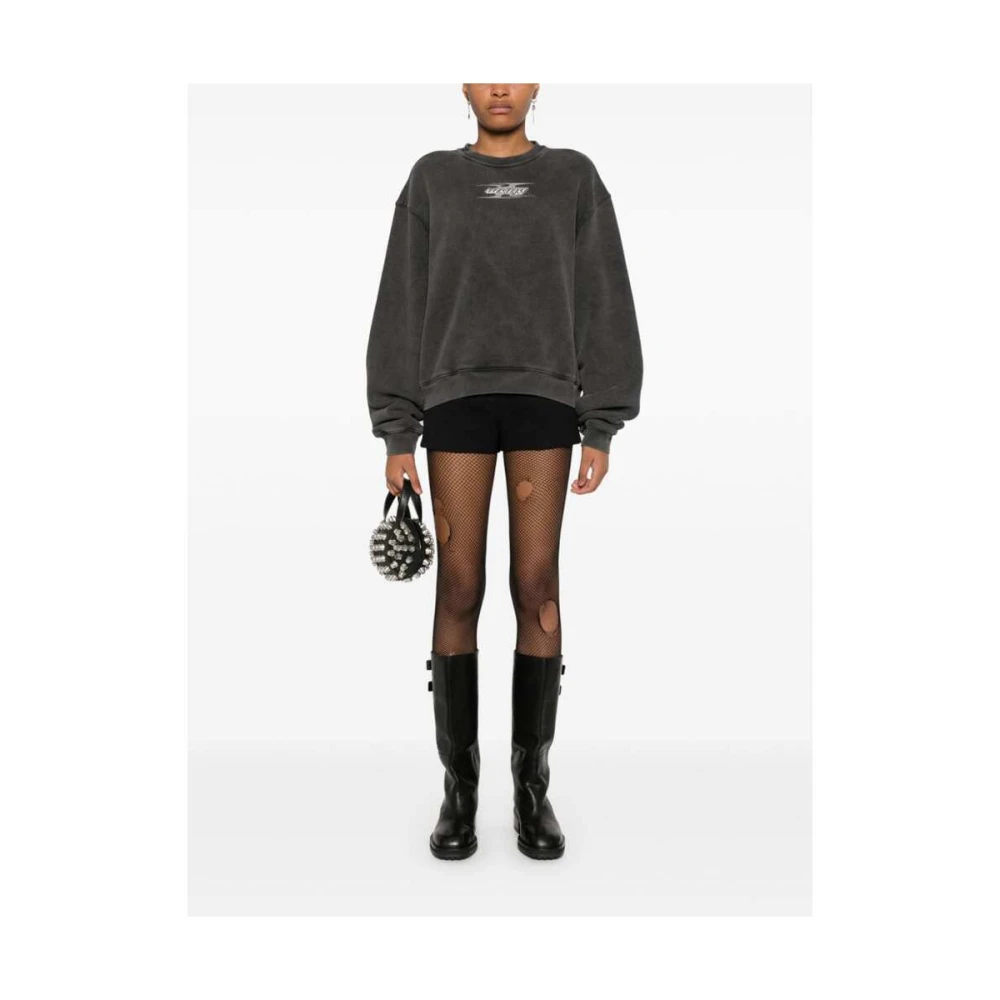 T by Alexander Wang Grijze Blade Logo Sweatshirt Gray Dames