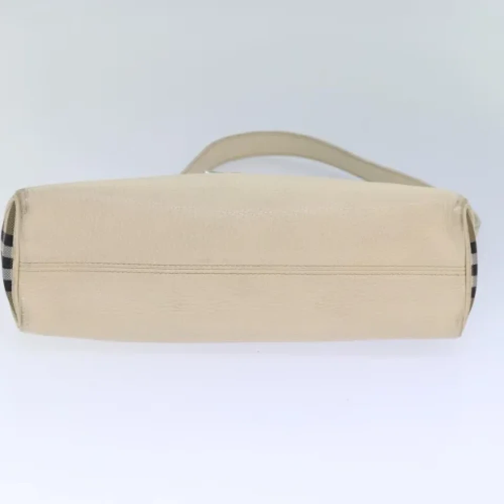 Burberry Vintage Pre-owned Leather shoulder-bags Beige Dames
