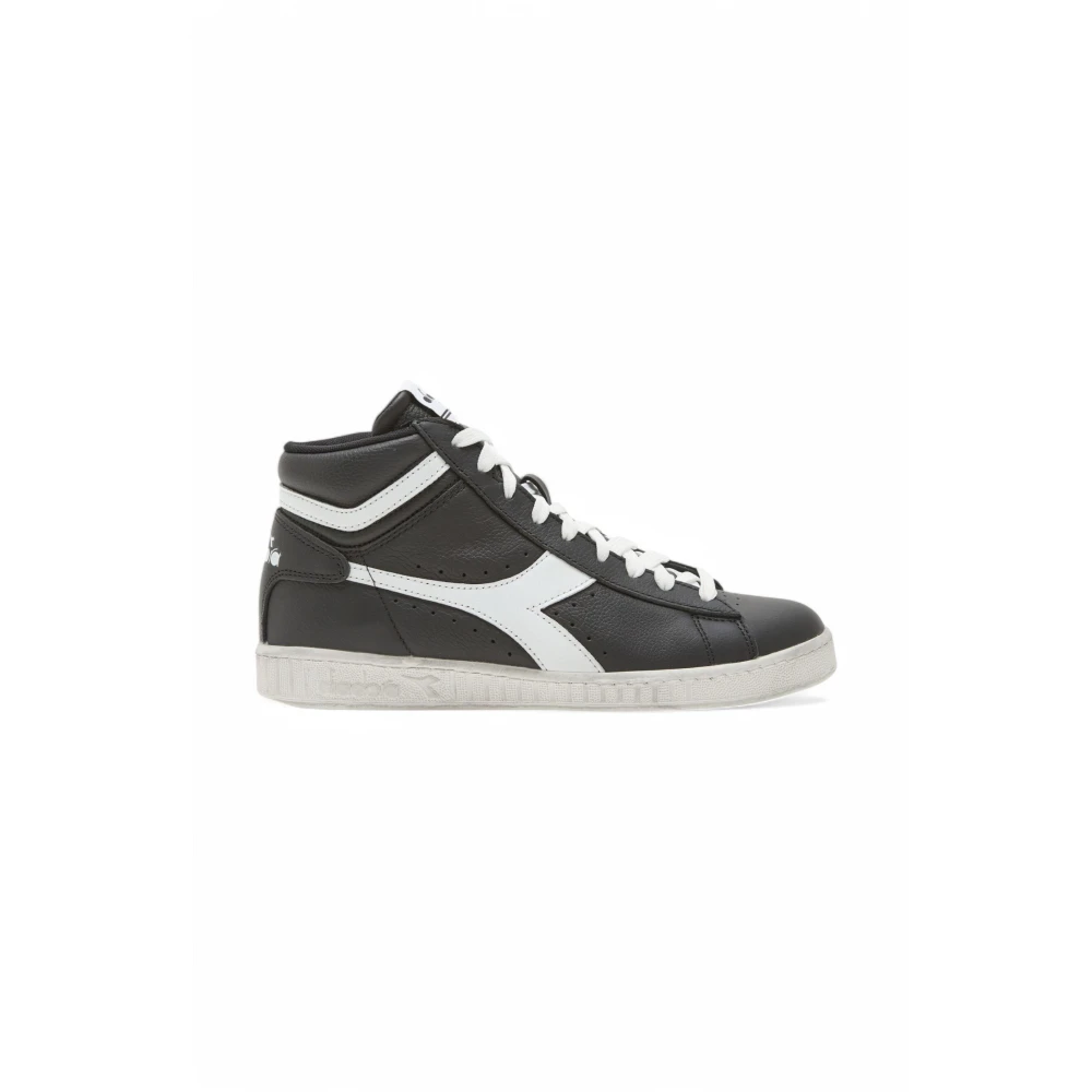 Diadora Iconische Game L High Waxed Sneakers Dames Schoenen Zwart