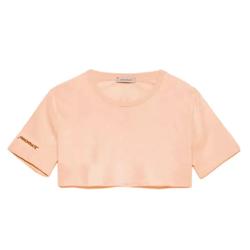 Hinnominate Pink Cotton Tops T-Shirt Pink Dames