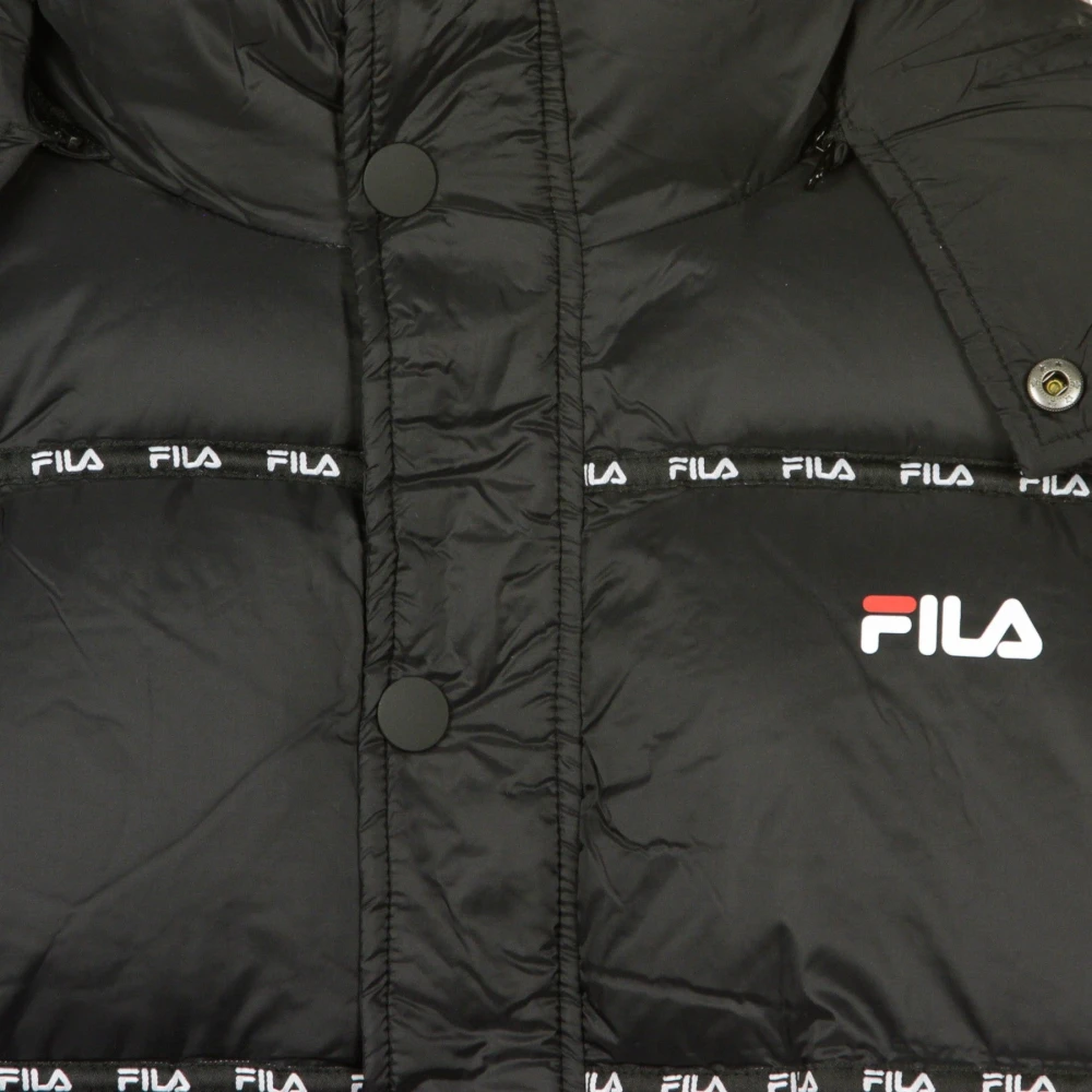 Fila Zwarte Donsjas voor Mannen Black Heren