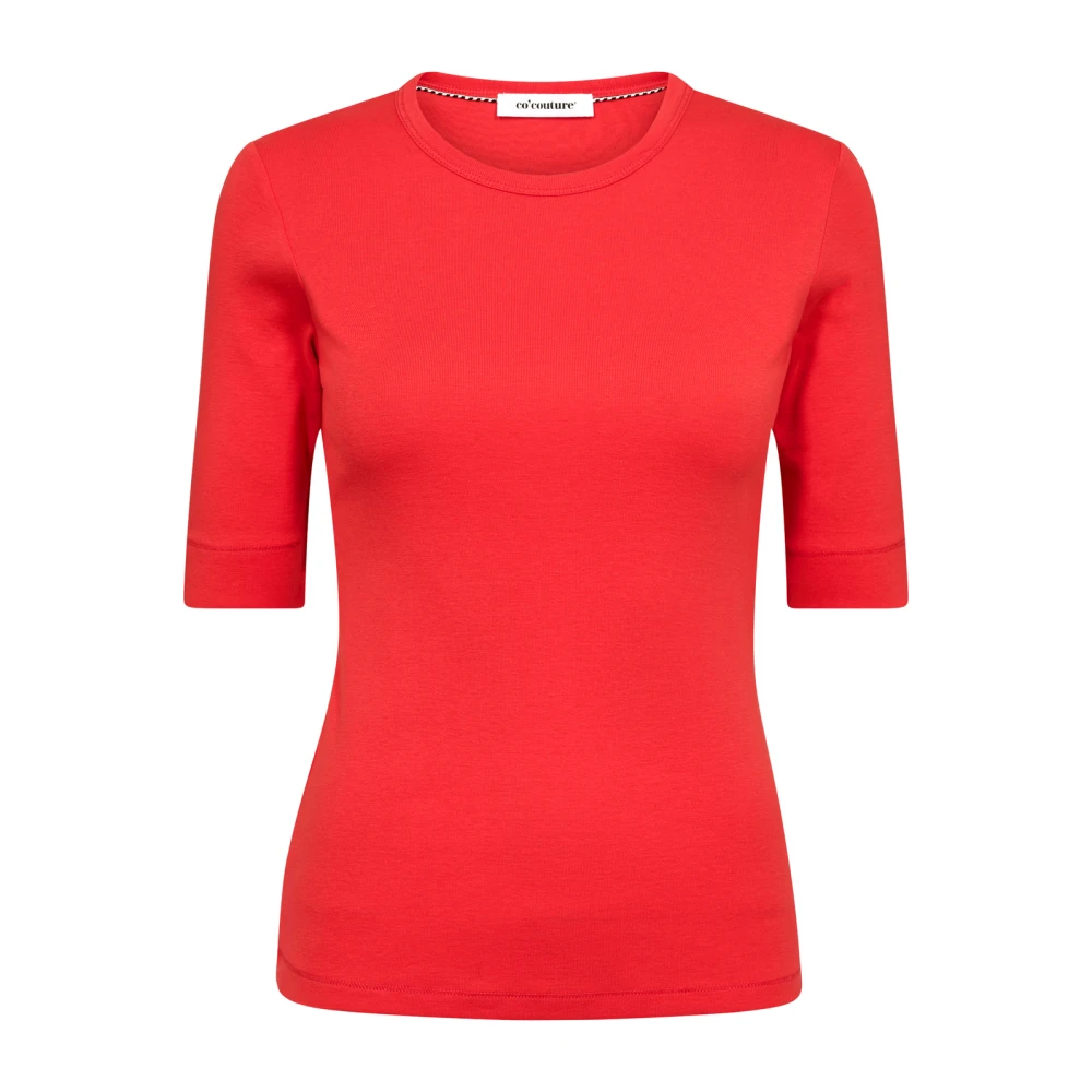 Co'Couture Rode GrannyCC Tee Flame T-Shirt Red Dames
