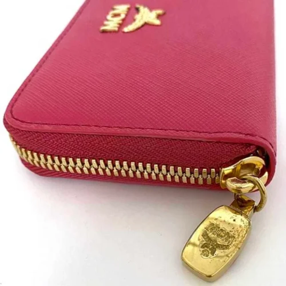 MCM Pre-owned Leather key-holders Pink Dames