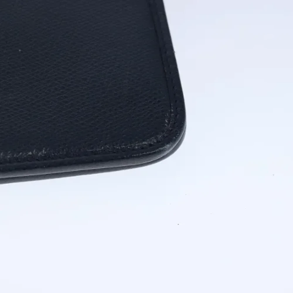 Dior Vintage Pre-owned Leather clutches Black Dames
