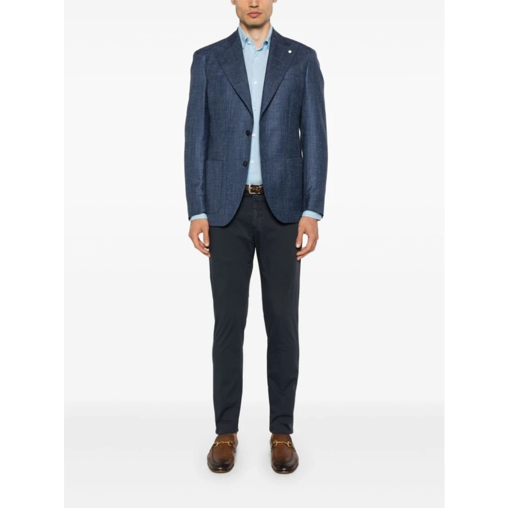 Briglia Blauwe Casual Broek voor Mannen Blue Heren