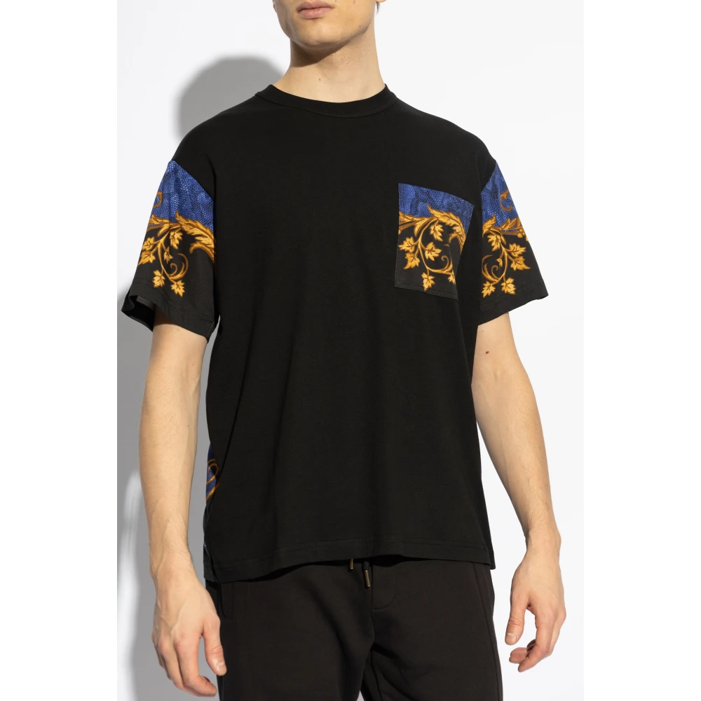 Versace Jeans Couture T-shirt met print Black Heren