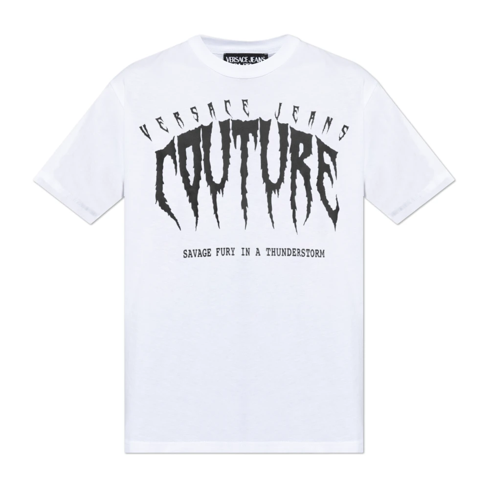 Versace Jeans Couture T-shirt med logotyp White, Herr