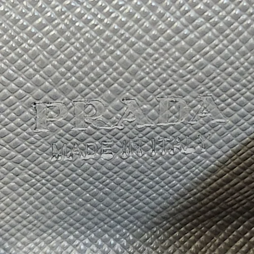 Prada Vintage Pre-owned Leather wallets Blue Dames