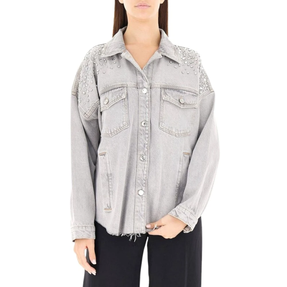 Liu Jo Femme Gris Vestes, Taille: 42 Fr 41066 Veste En Jean