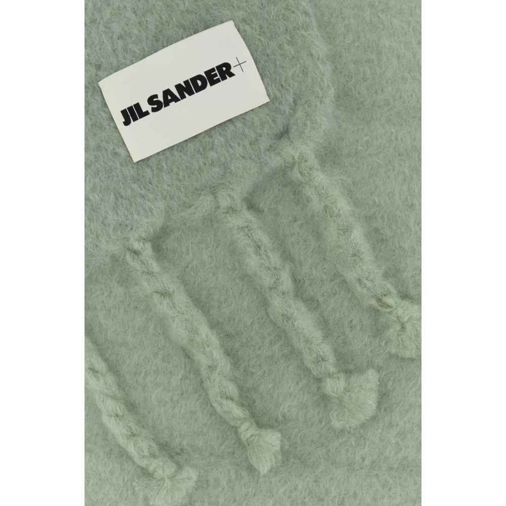 Jil Sander Mohair Blend Sage Green Scarf Green Dames