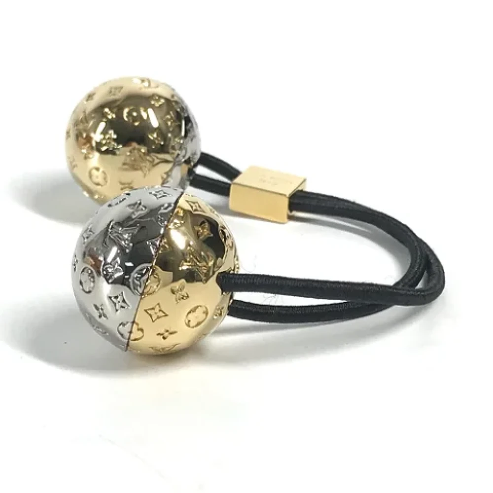 Louis Vuitton Vintage Pre-owned Metal hair-accessories Yellow Dames