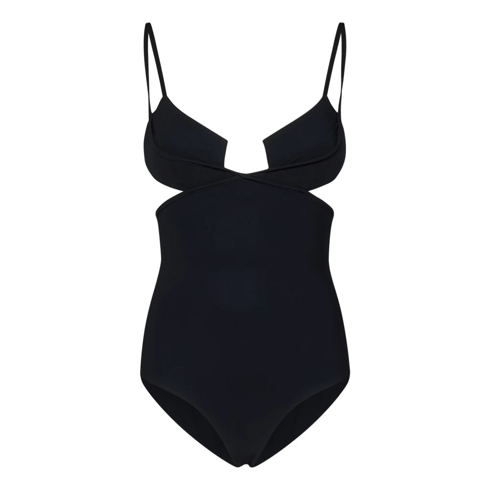 Nensi Dojaka Zwarte badkleding Aw24 Black Dames
