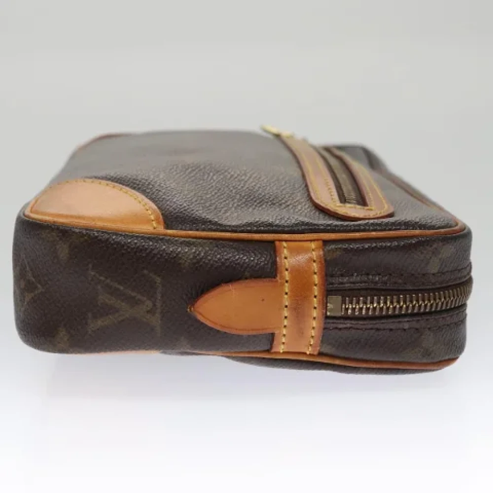 Louis Vuitton Vintage Pre-owned Canvas clutches Brown Dames
