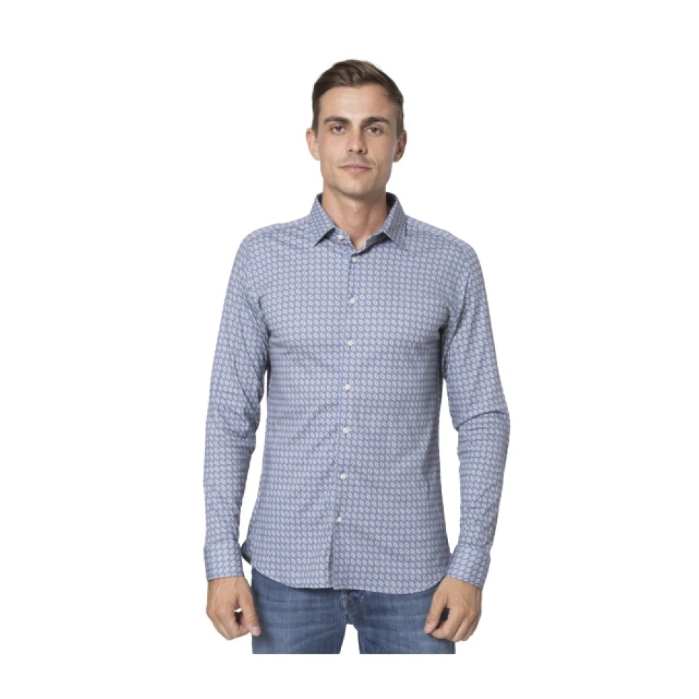 Desoto Hombre Azul Camisas, Talla: S