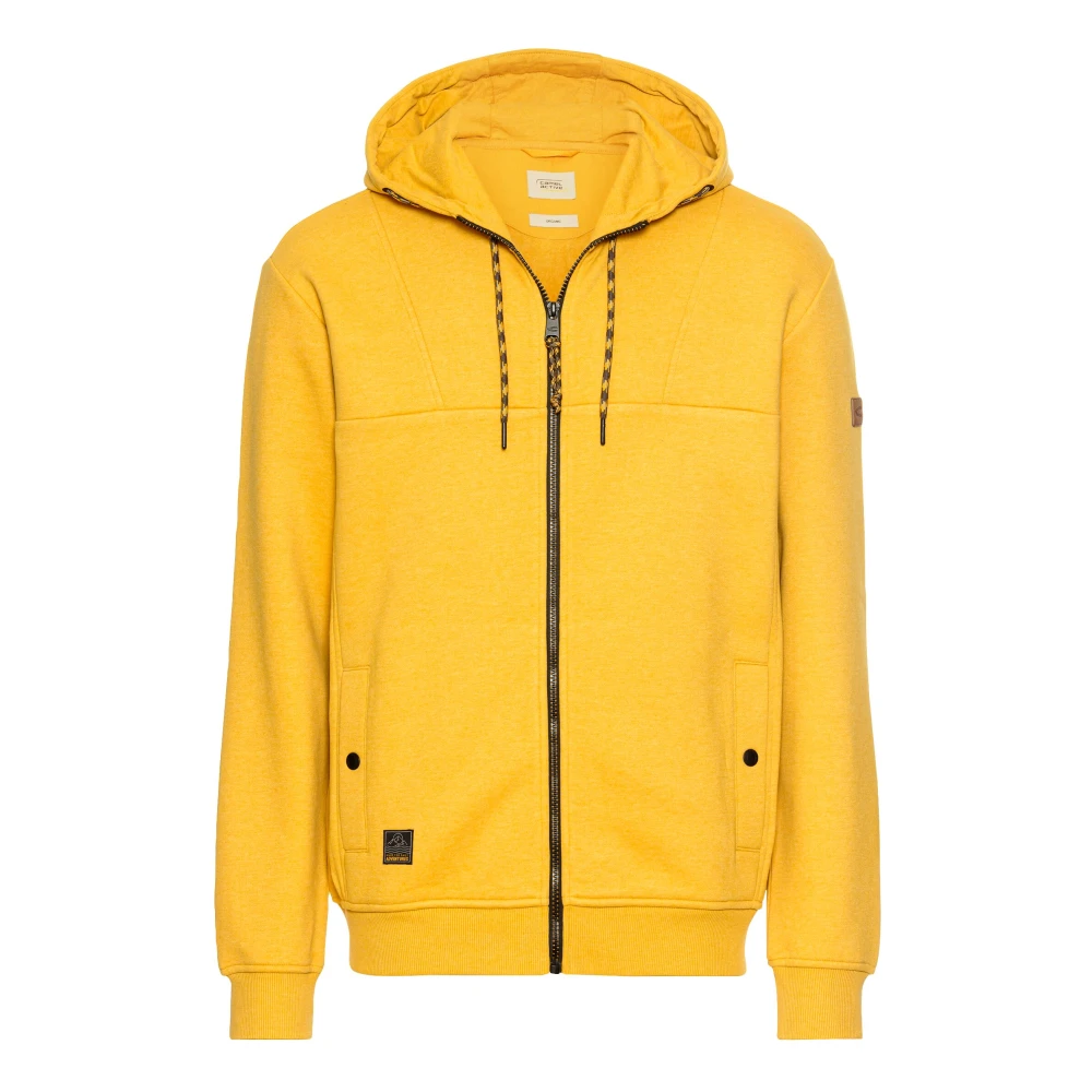 Camel active Katoenmix Sweat Jacket Yellow Heren