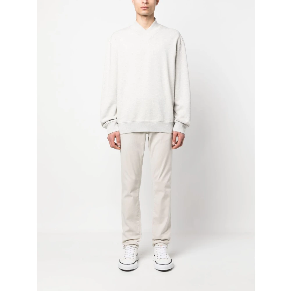 Frame Slim Fit Denim Broek Beige Heren