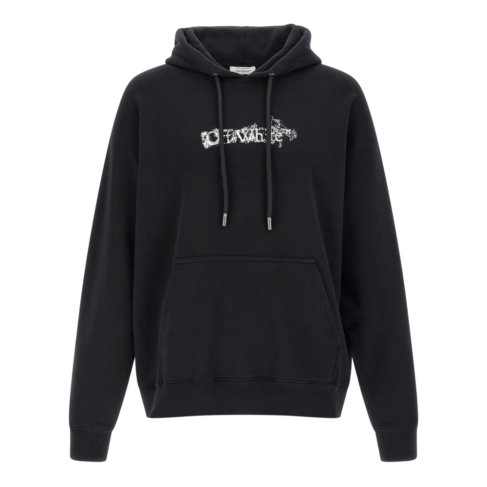 Off White Men's Black Hoodies, Xl, Heraldic Arrow Skate Hoodie