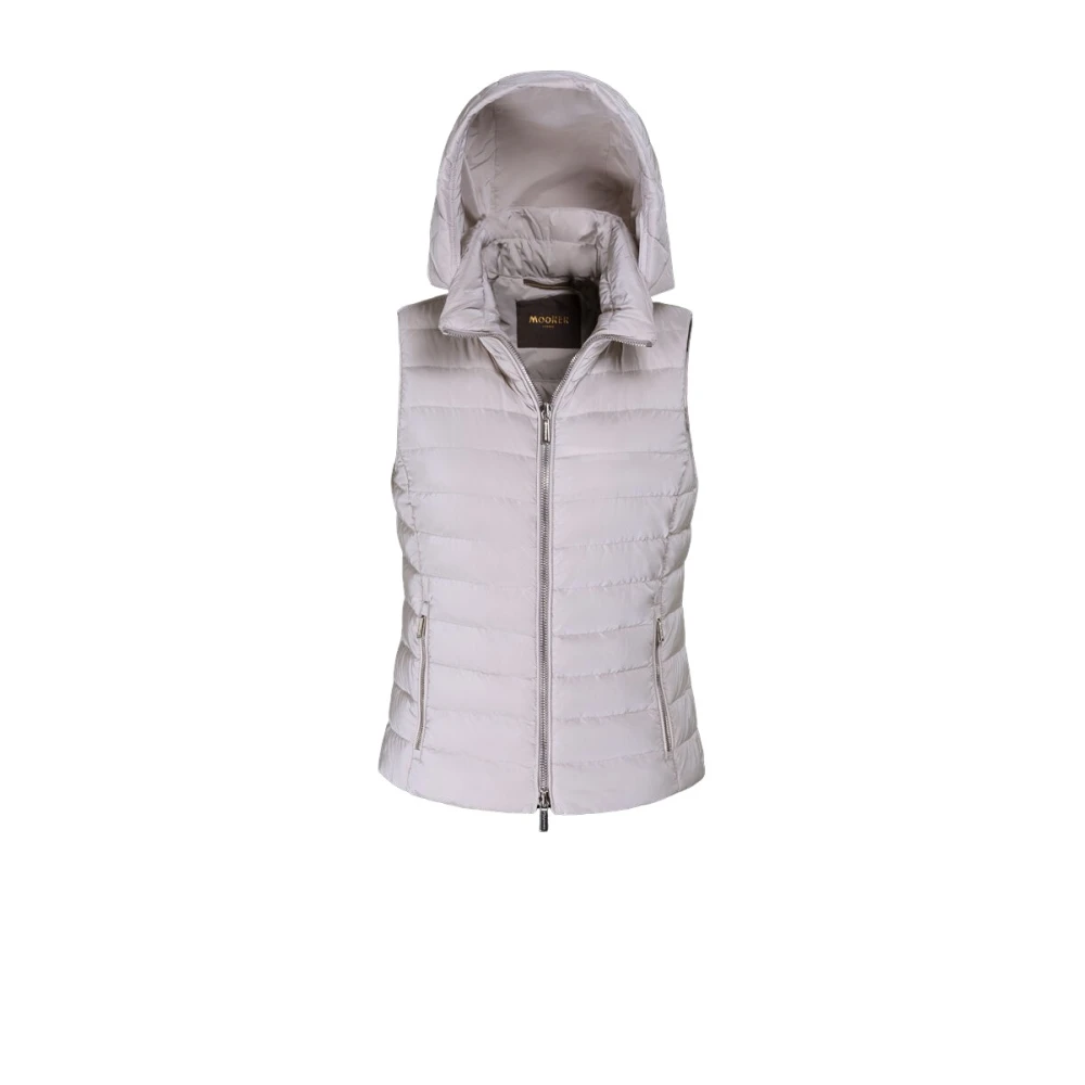 Moorer - Jackets > Vests - White - Moorer - Modalova