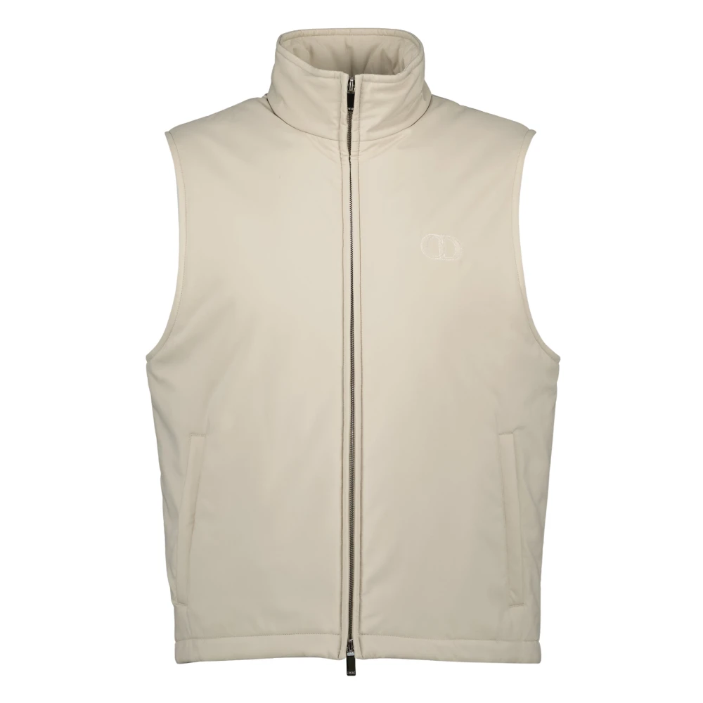 Dior Men's Beige Cd Icon Sleeveless Jacket - Waistcoats - L - Jackets