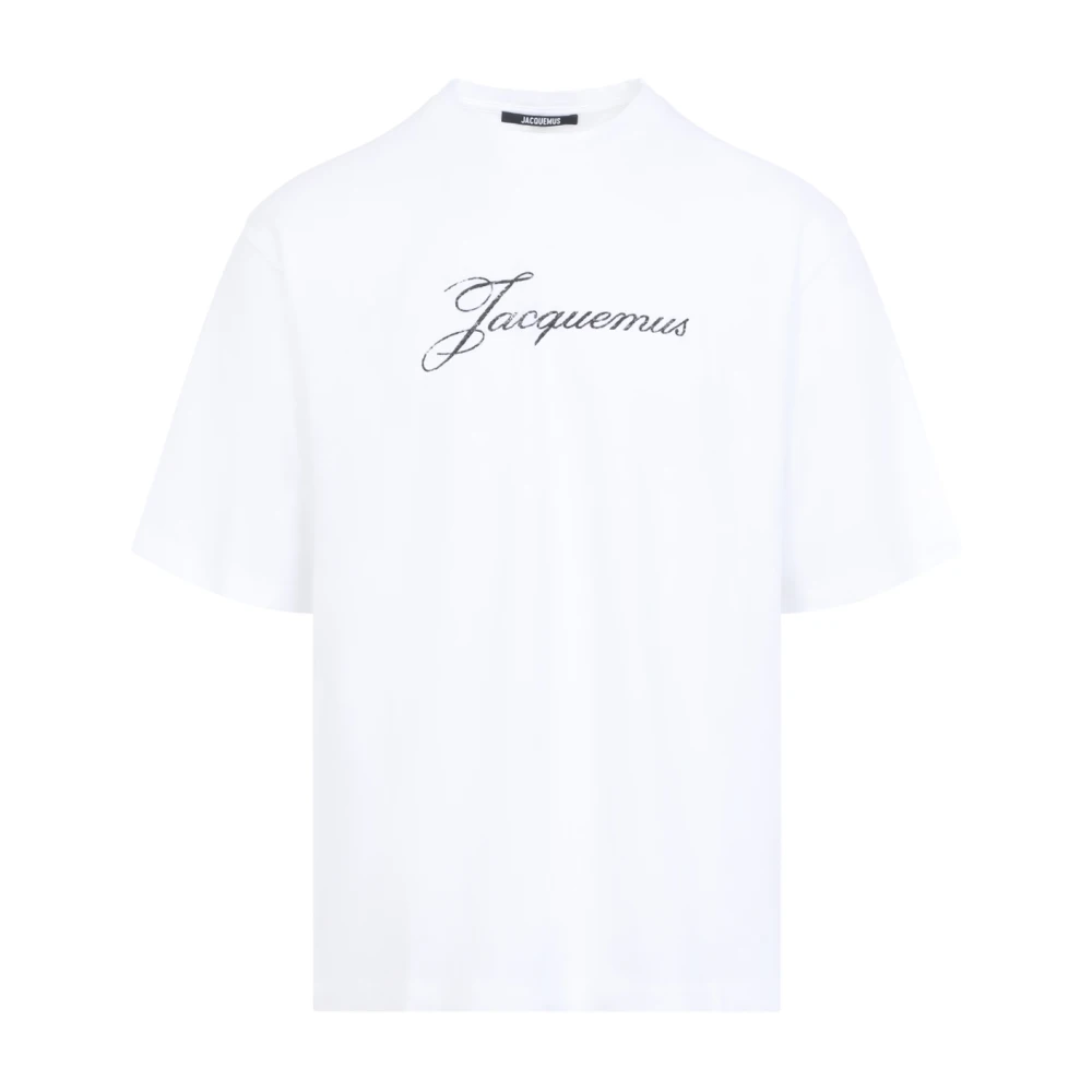 Jacquemus White T-Shirts, Male, L, Le T-Shirt