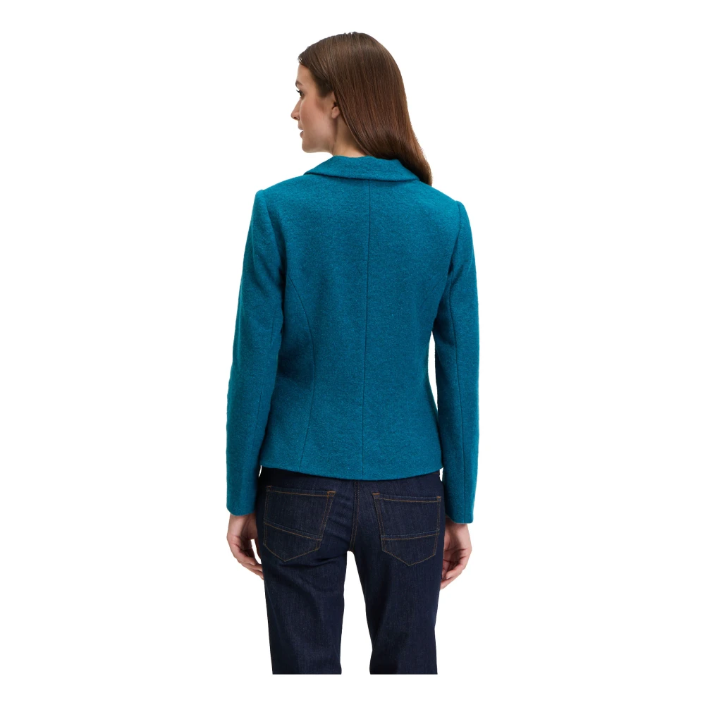 Betty Barclay Wollen blazer met zakken Brown Dames