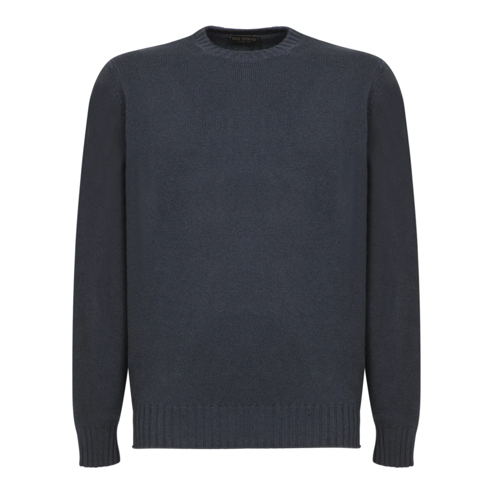 Dell'oglio Blauwe Gebreide Kleding voor Mannen Aw24 Blue Heren