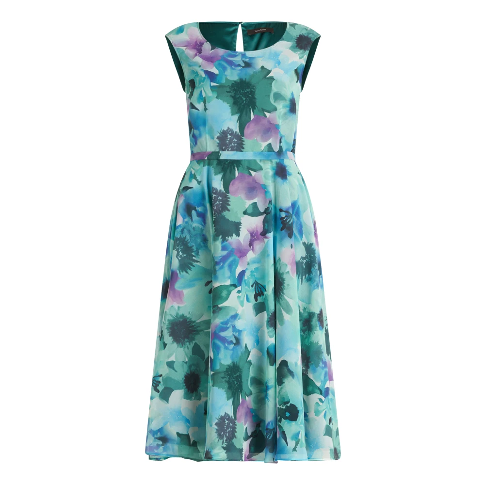 Vera Mont Bloemenprint Cocktailjurk Green Dames