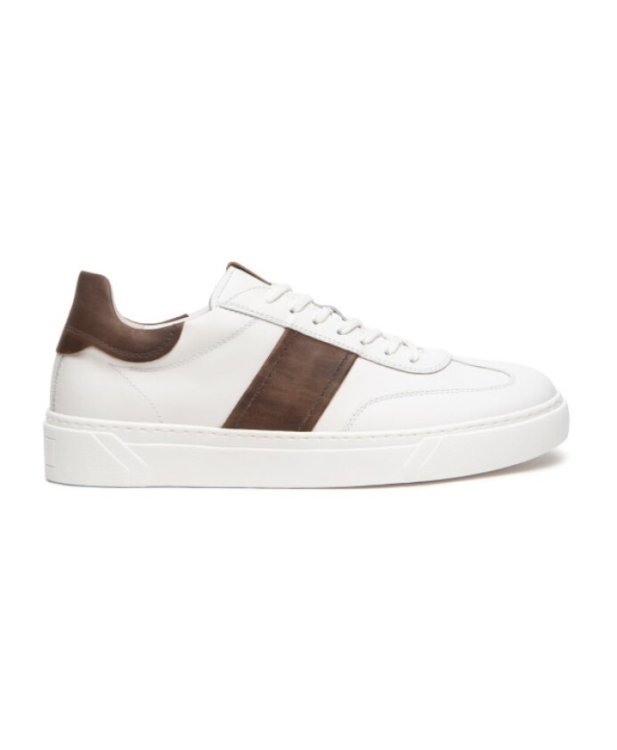 sneakers-en-cuir-blanc-avec-insert-marron