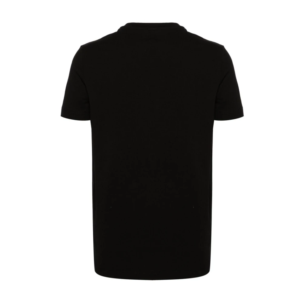 Dsquared2 Zwart T-shirt met Wit Logo Mouw Black Heren