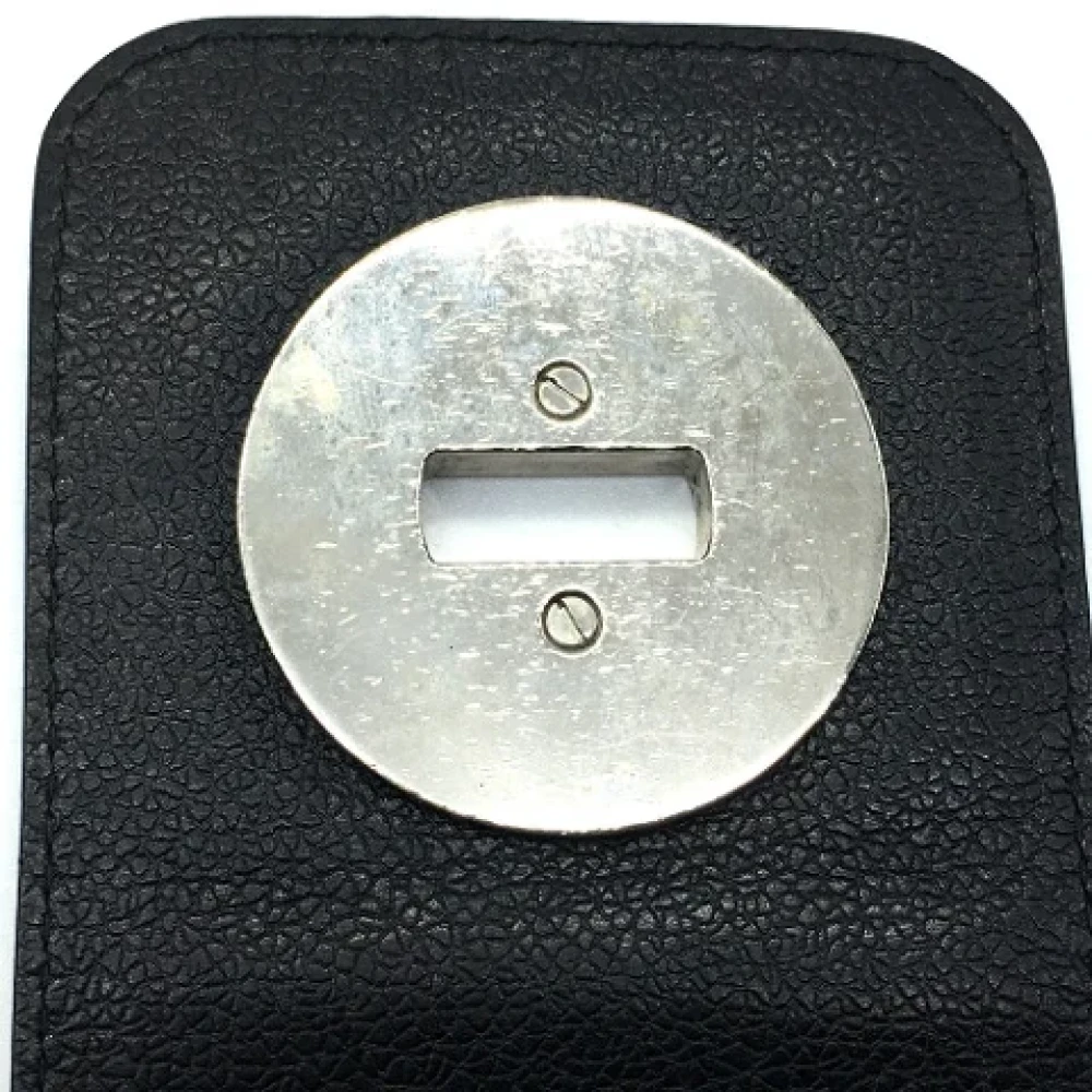 Bvlgari Vintage Pre-owned Leather shoulder-bags Black Dames