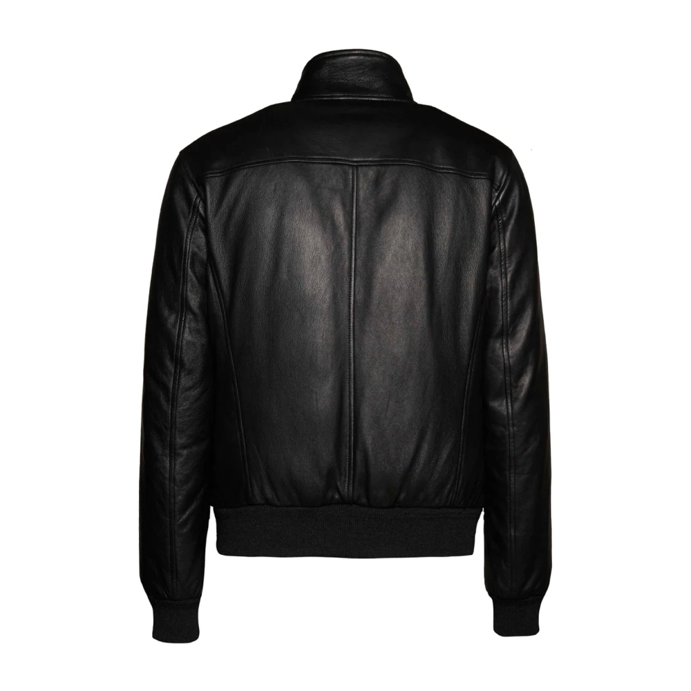 Stewart Stijlvolle Leren Jassen Collectie Black Heren