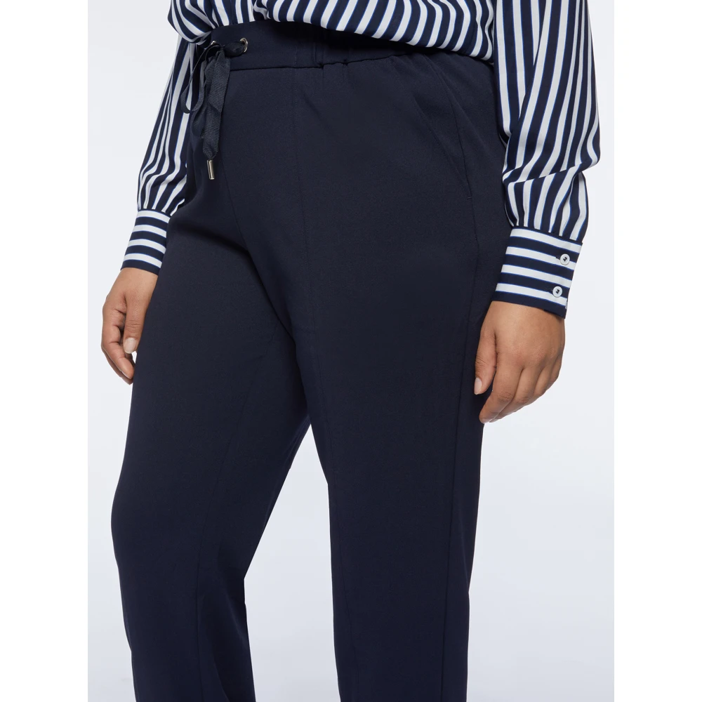 Fiorella Rubino Scuba Crepe Joggers Blue Dames