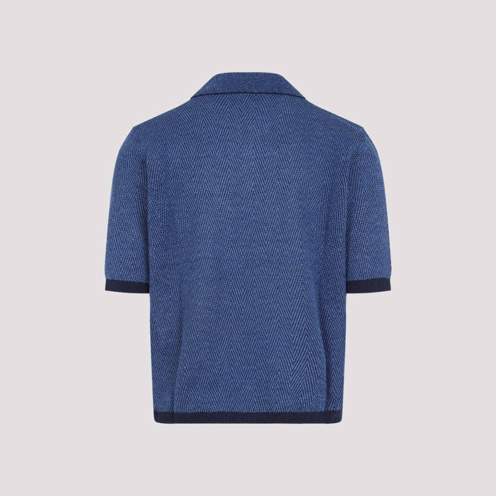 Bottega Veneta Blauw T-shirt voor mannen Blue Heren