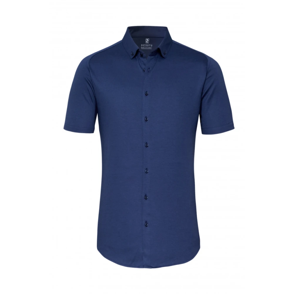 Desoto Short Sleeve Shirts Blue Heren