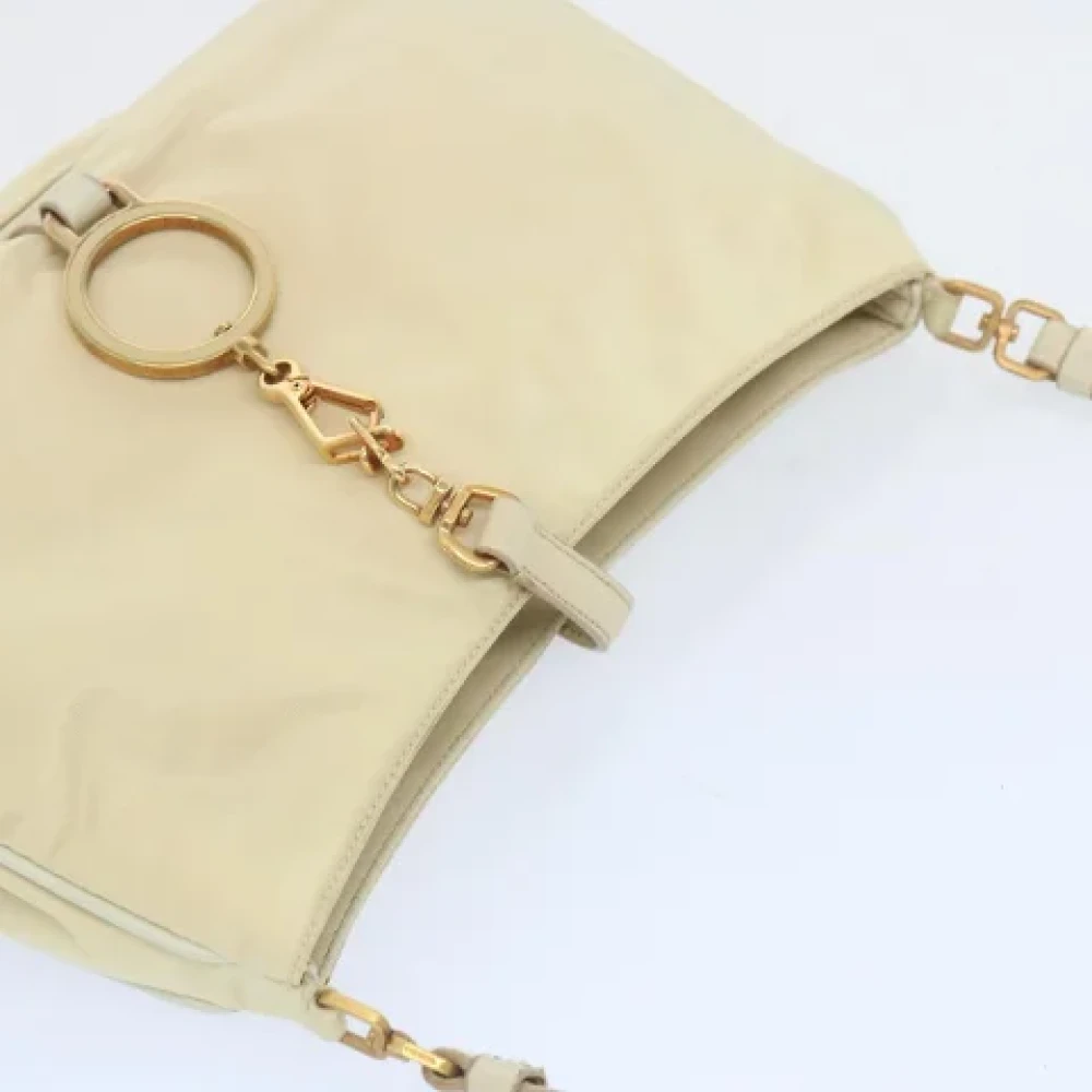 Prada Vintage Pre-owned Fabric prada-bags Beige Dames