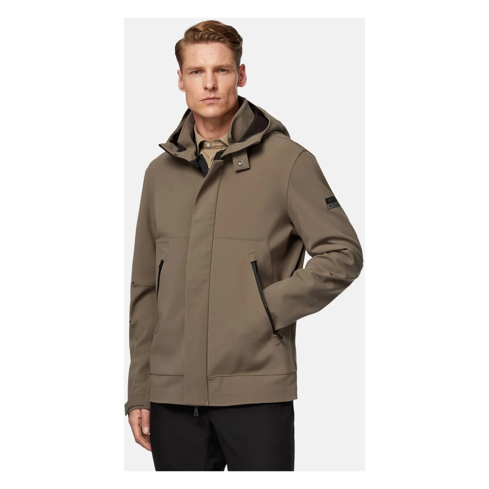 Boggi Milano B Tech Technical Fabric Jas Beige Heren
